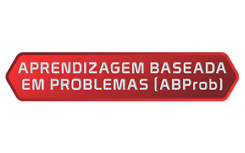 Imagem com um logo escrito aprendizado baseada em problemas